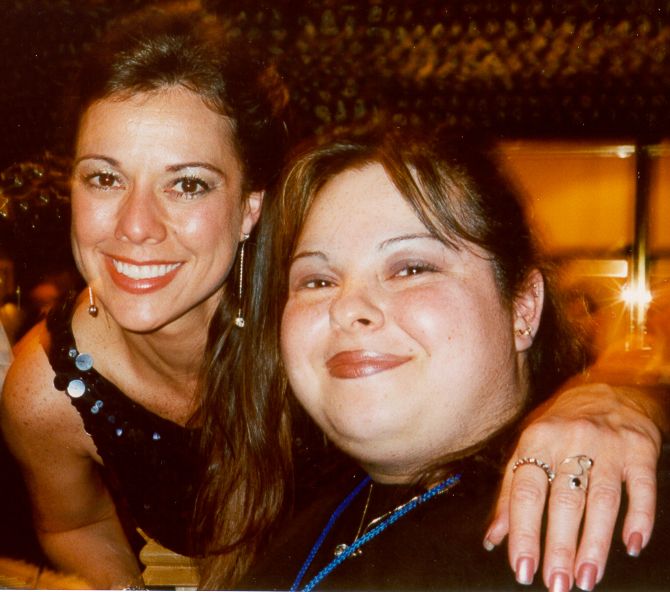Theresa and Pollyanna on the 2001 Lupus Cruise